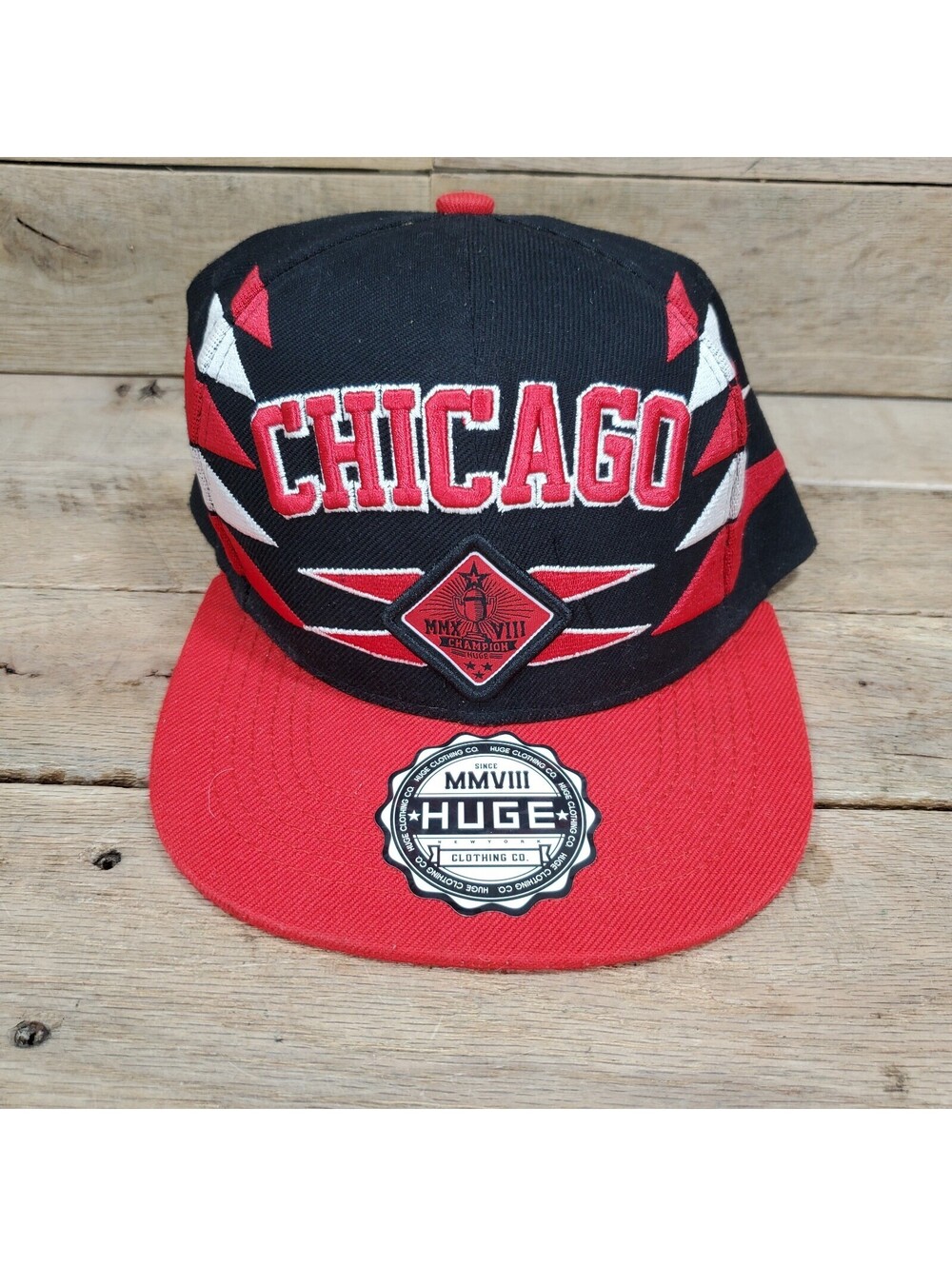 Huge Clothing CO CHICAGO MMXVIII Champion Snapback Cap Hat